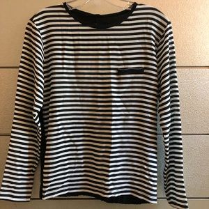 Zara Long Sleeve Striped Blouse
